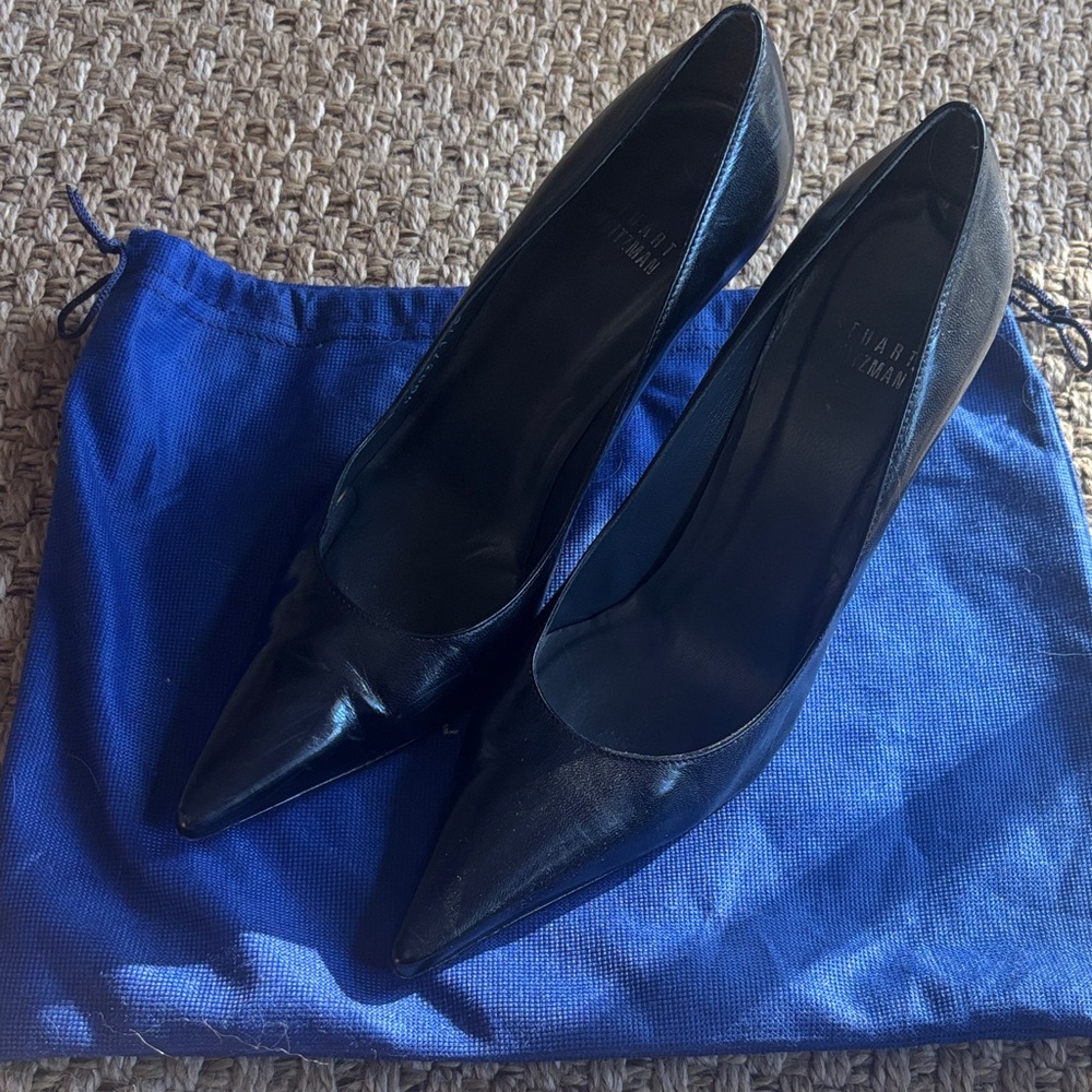 Stuart Weitzman Black Classic Pumps 7